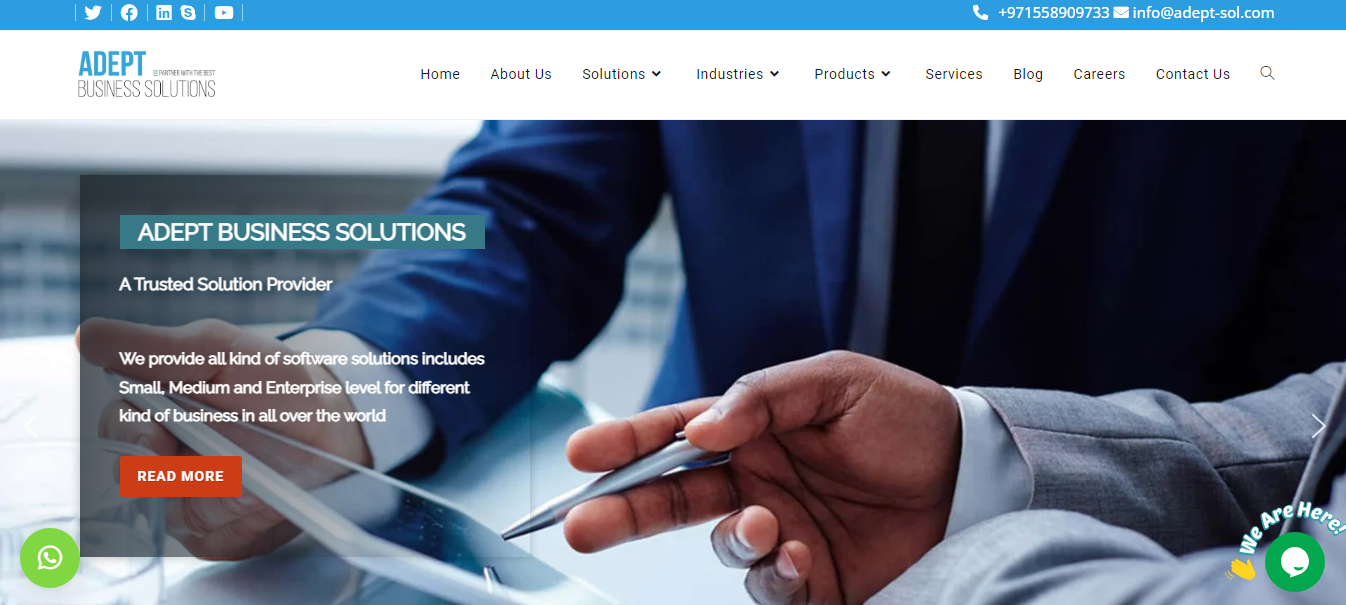 Adept business solutions providers’ software application 